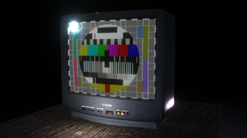 Panasonic CRT TV w/ Realistic RGB Pixel Shader for EEVEE preview image